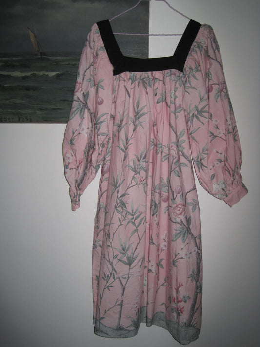 BATSHEVA X LAURA ASHLEY Midi Dress with Flower and Butterfly Pattern