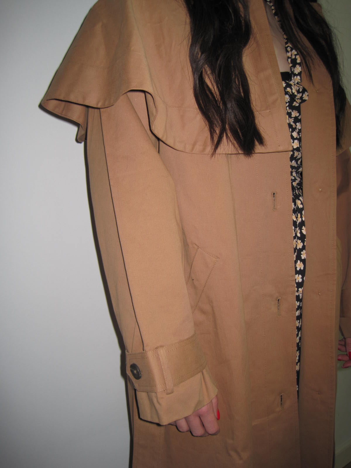 Nobodys Child Trench Coat with Detachable Cape