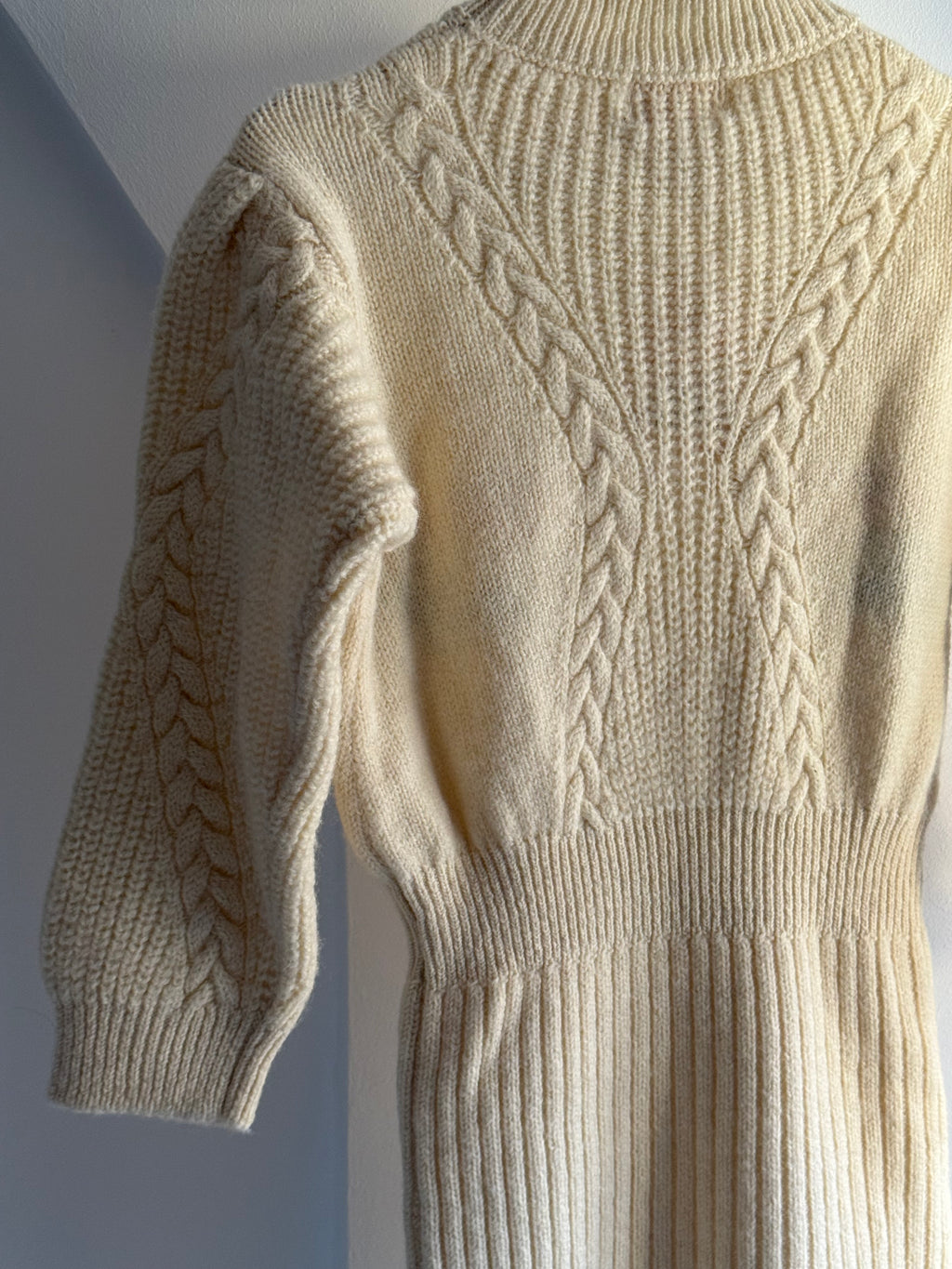 Rouje Knitted Dress with Flower Embroidery