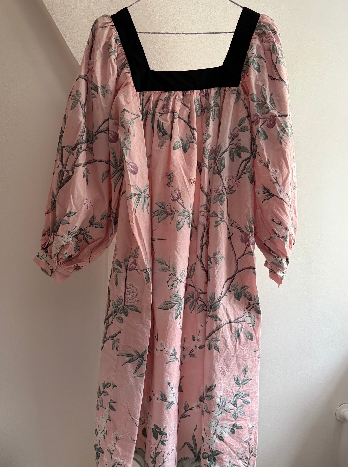BATSHEVA X LAURA ASHLEY Midi Dress with Flower and Butterfly Pattern