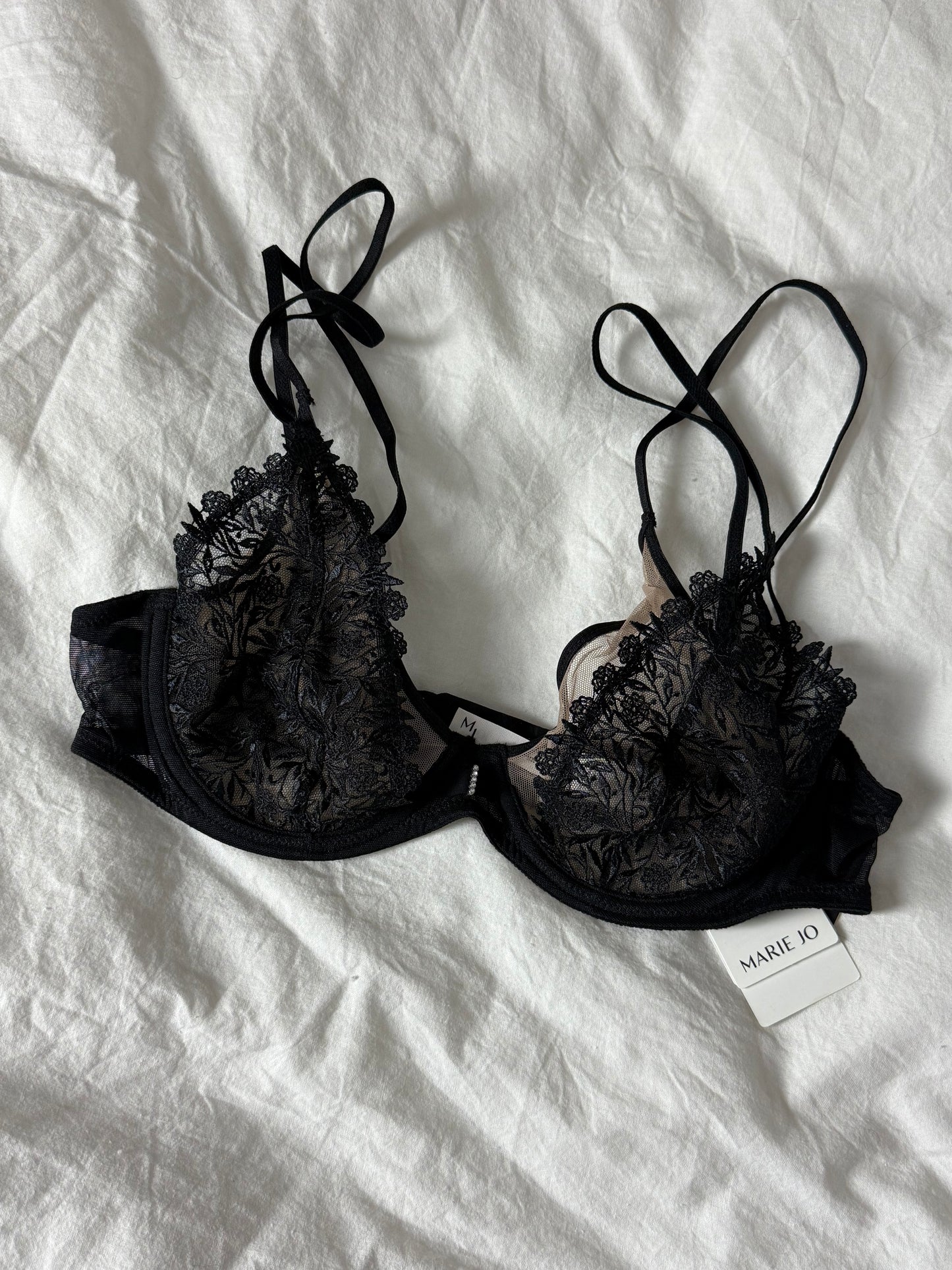 Marie Jo Black and Nude Lace Bra