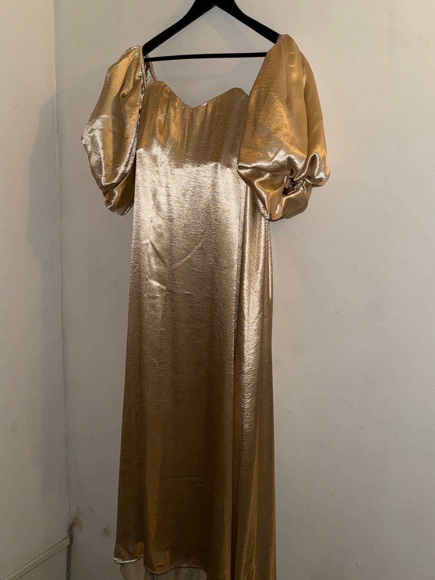Caroline Constas Palmer Dress in Champagne