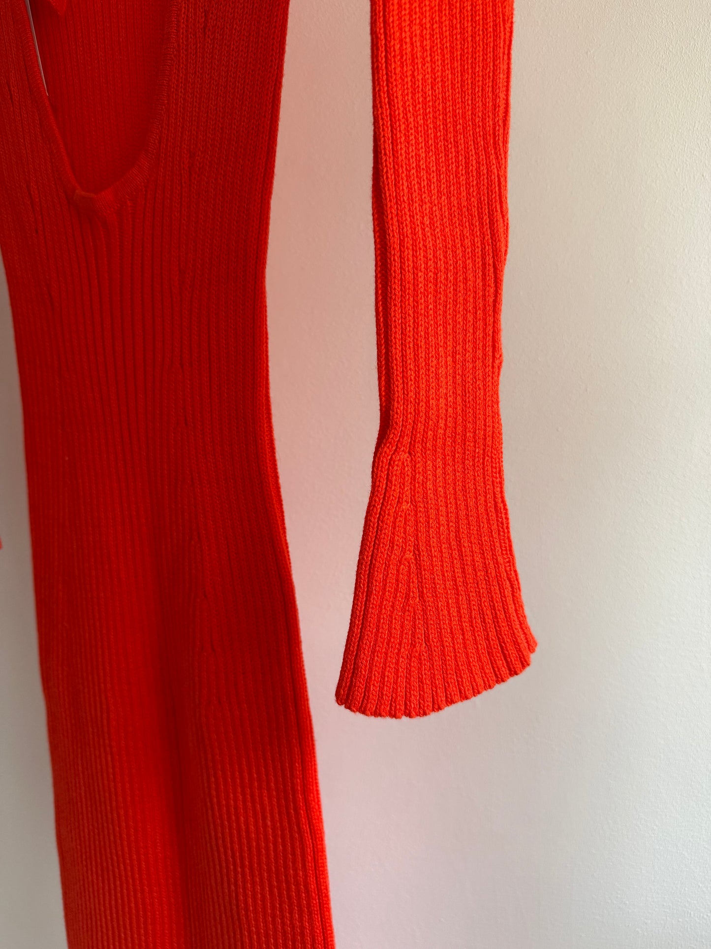 Knitted Dress with Open Back