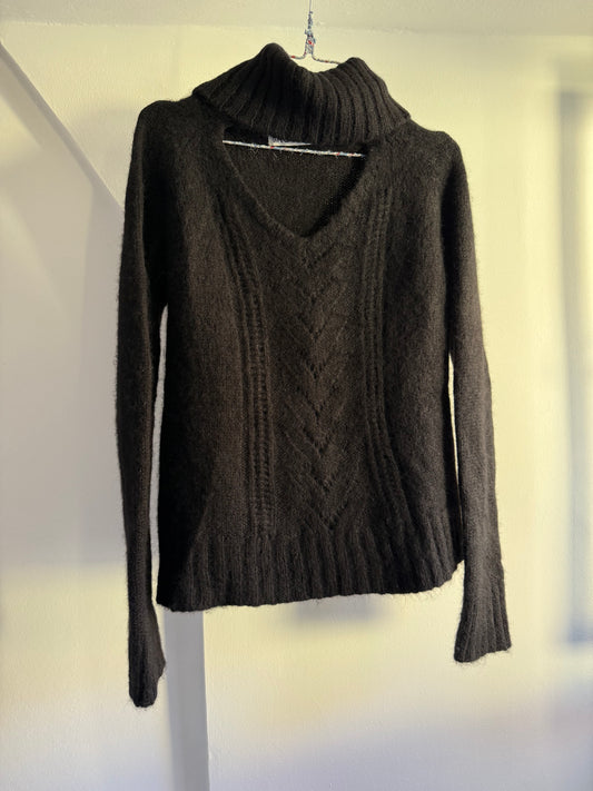 St. Roche Alpaca Knit Sweater with Halterneck