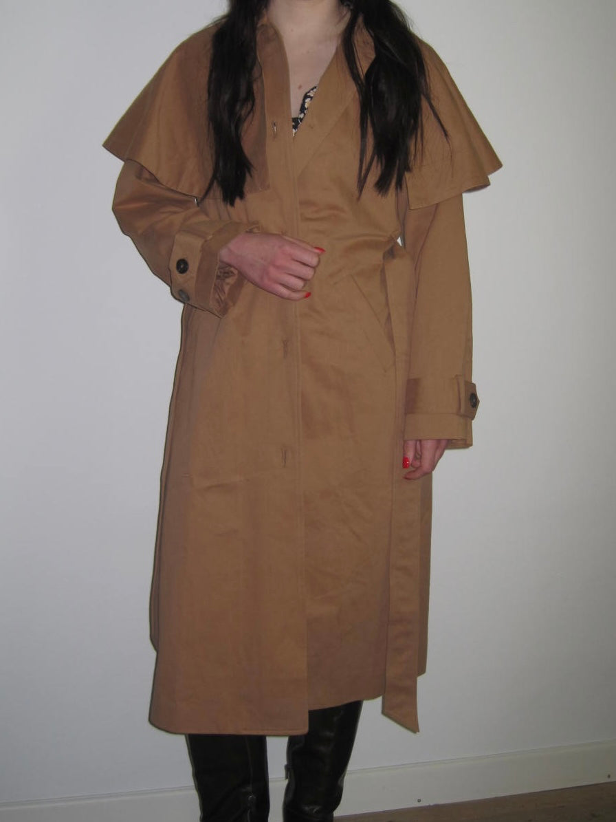 Nobodys Child Trench Coat with Detachable Cape