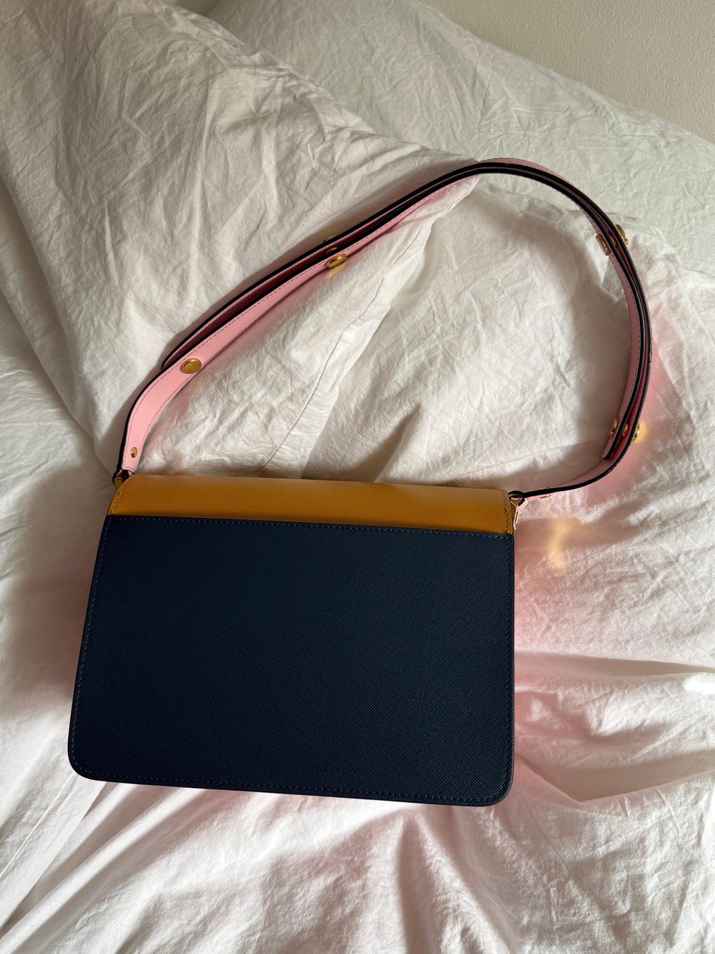 MARNI Saffiano Medium Trunk Bag
