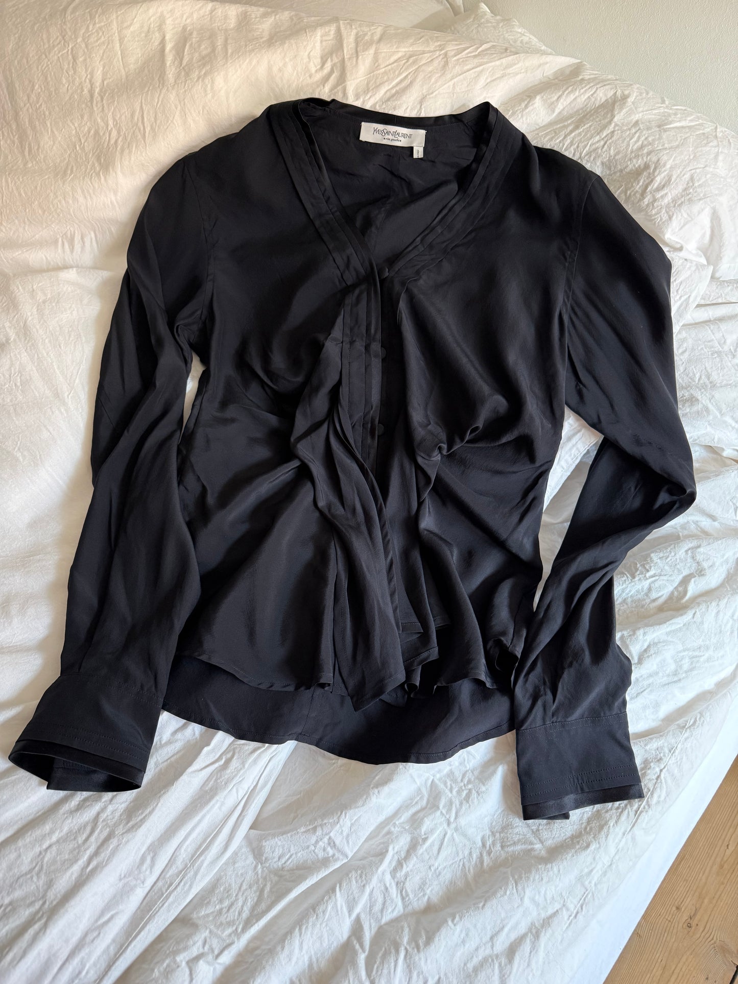 Vintage Rare Yves Saint Laurent Silk Shirt from the Early 2000s