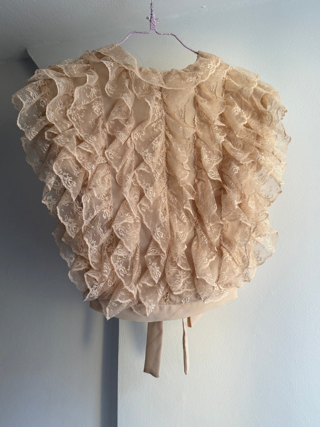 Vintage Lace Ruffled Top