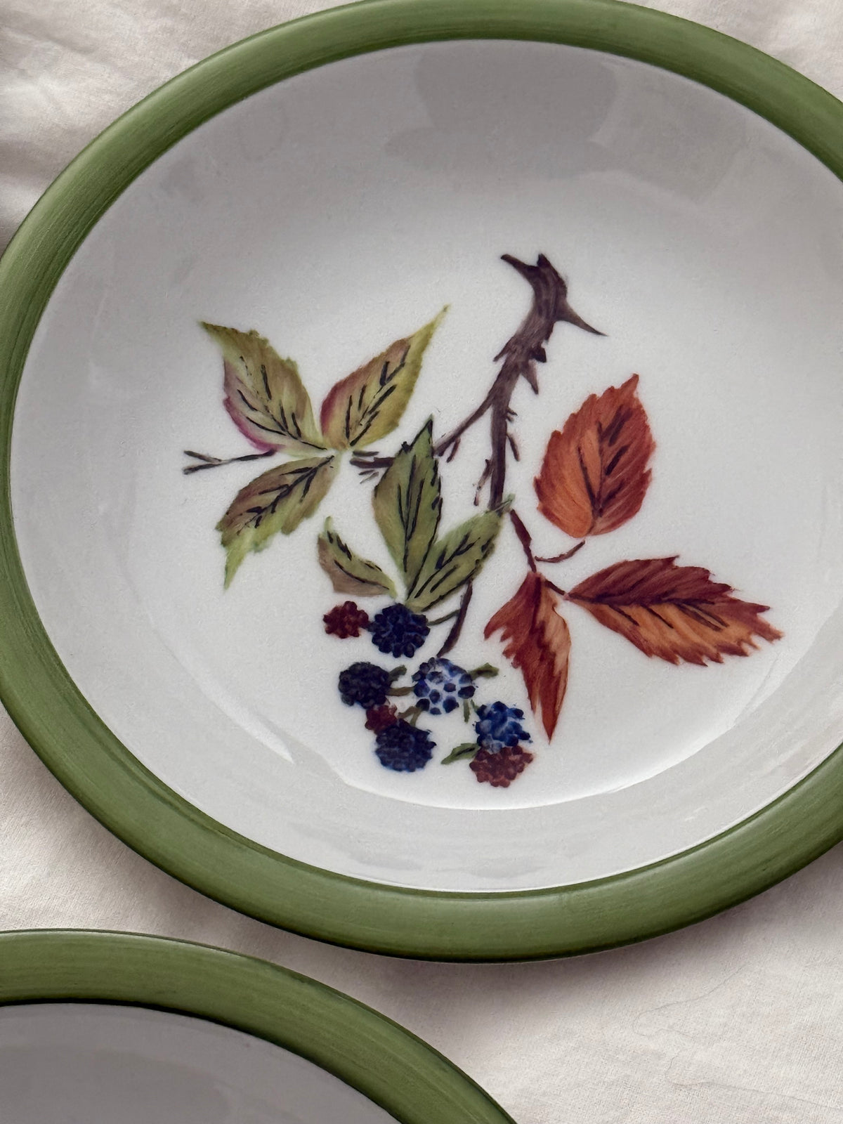 Vintage Winterling Bavaria Botanical Plates Set of 4