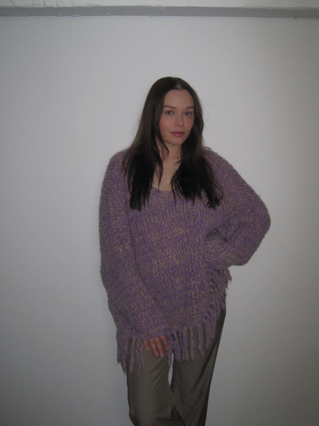 Vintage Purple Mohair Blend Sweater