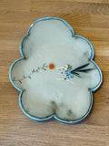 Vintage 1997 Véronique Pignatta Hand Painted Ceramic Plate with Flower and Mosquito
