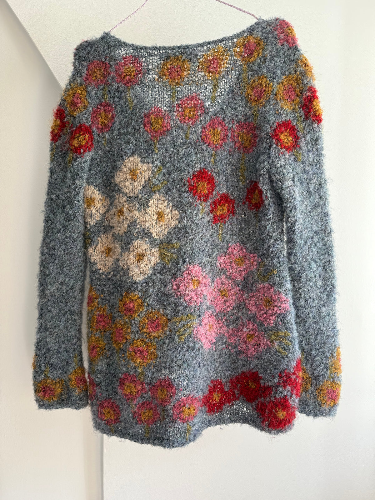 Manuela Bedford Floral Alpaca Bouclé Knit