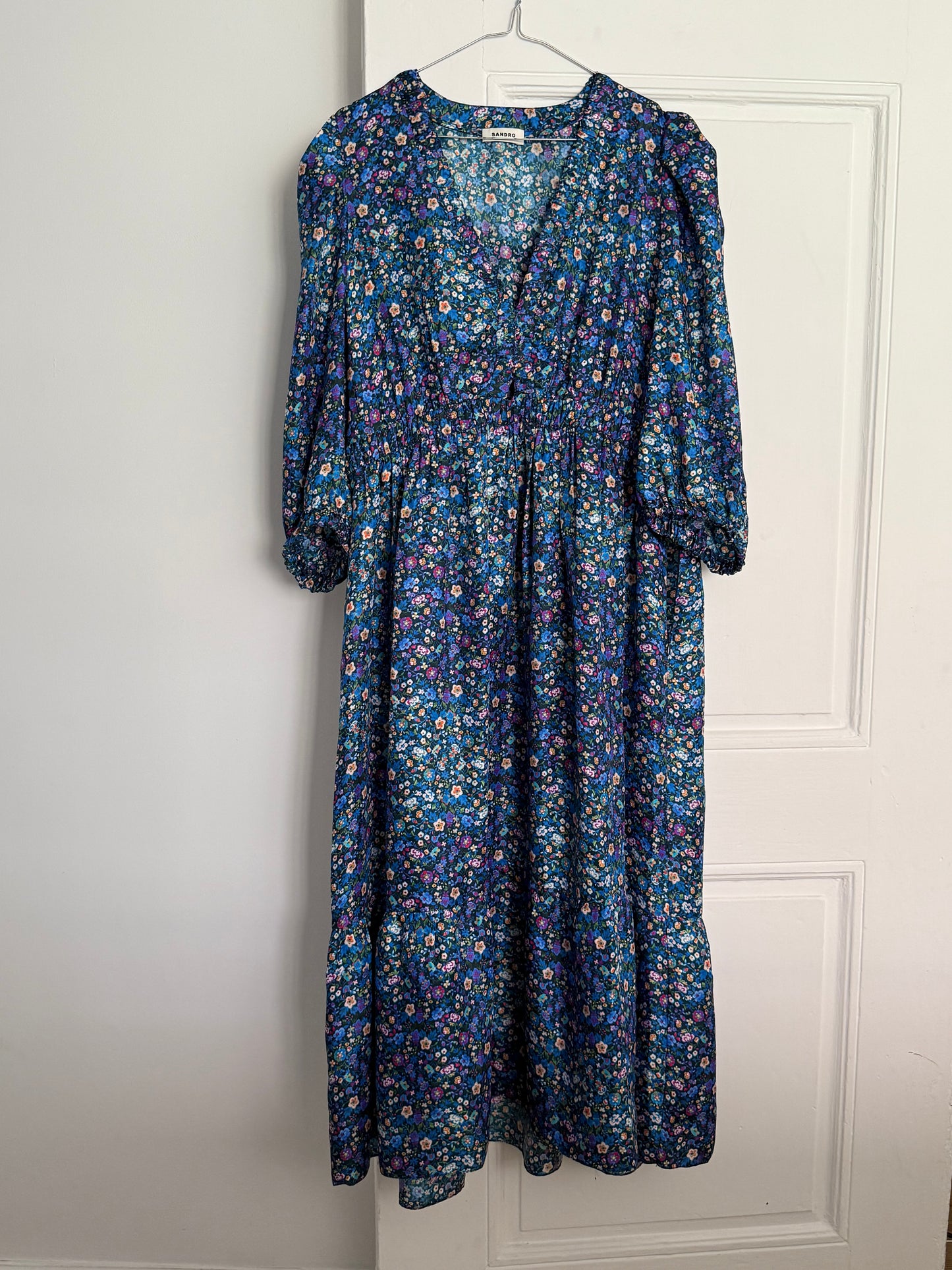 Sandro Blue Floral Dress