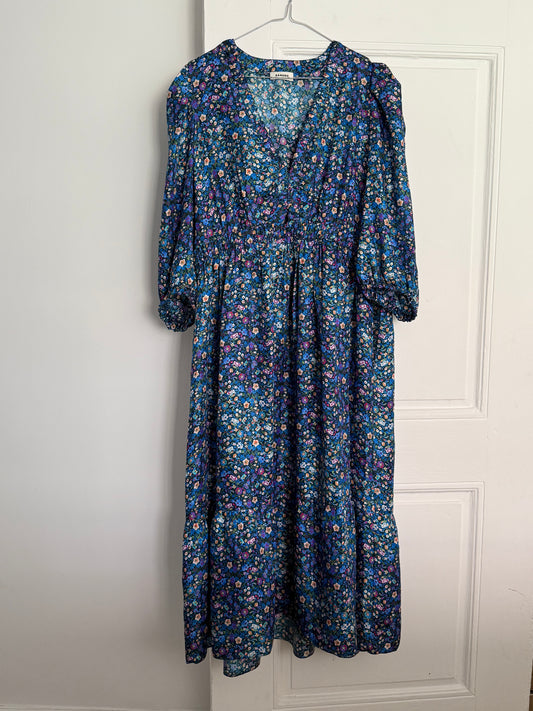 Sandro Blue Floral Dress