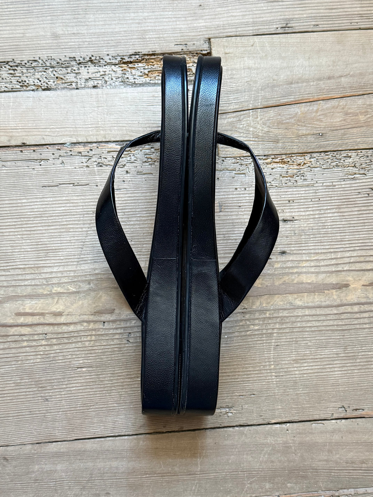 Platform Leather Slippers