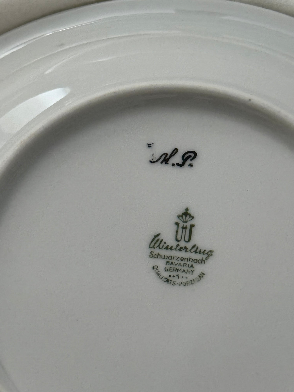 Vintage Winterling Bavaria Botanical Plates Set of 4