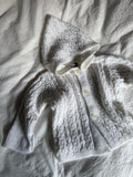 Vintage Baby Knitted Cardigan with Detachable Hood
