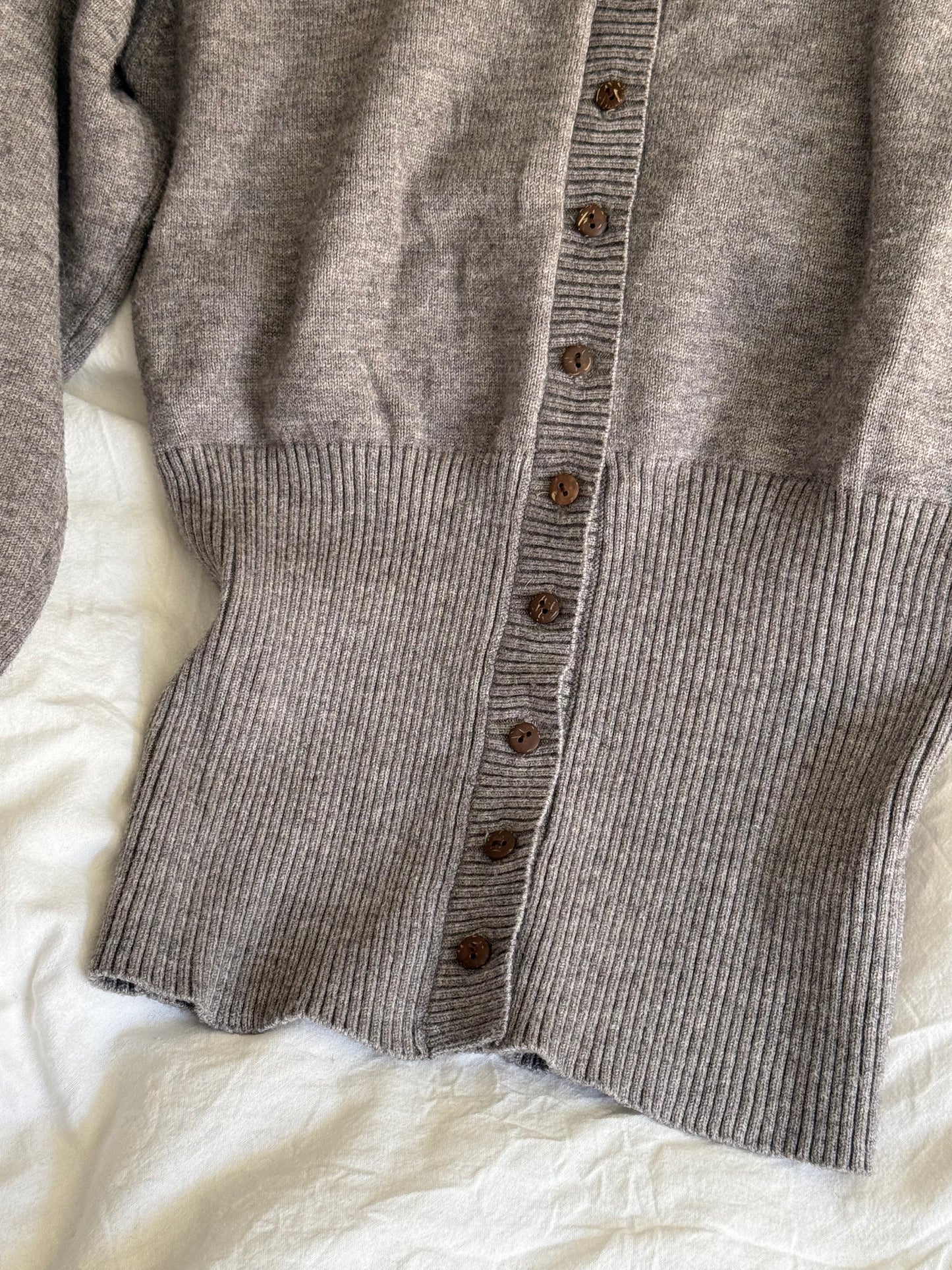 Frankies Bikinis Cropped Cardigan with Waist Detail