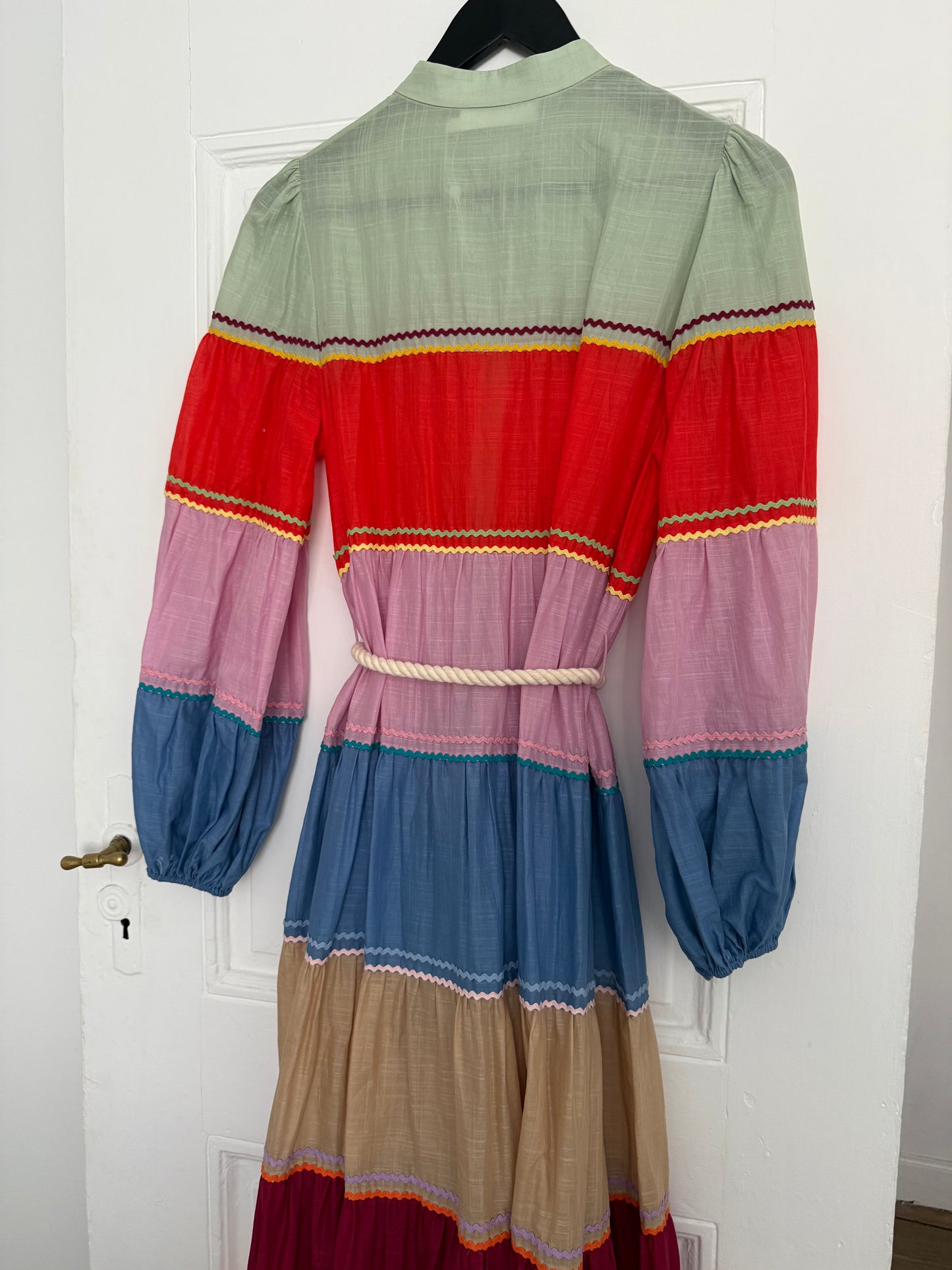 Zimmermann Multicolored Maxi Dress with Belt