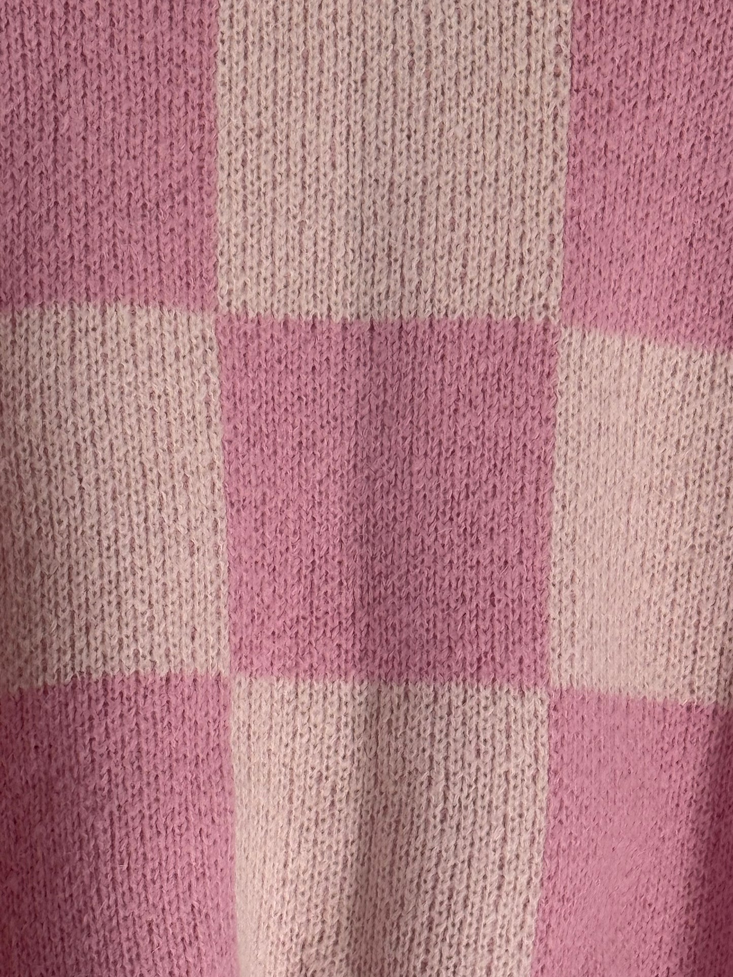 Stine Goya Checkered Pink Cardigan