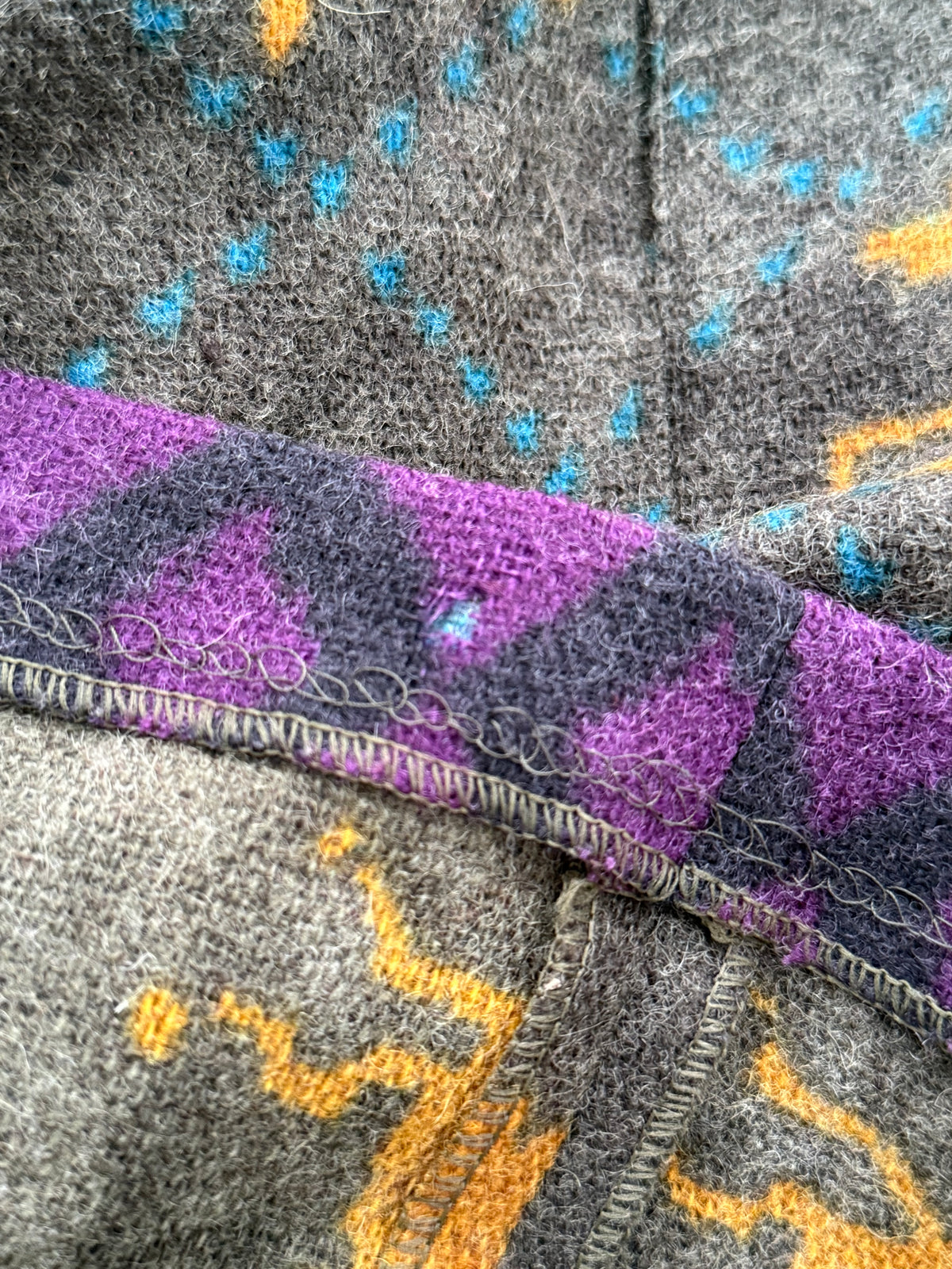 Vintage Rare Mondi Equestrian Wool Midi Skirt