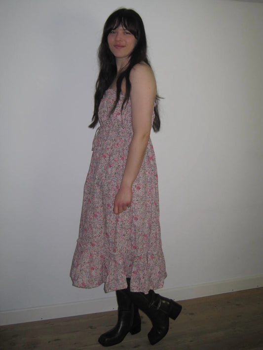 Batsheva x Laura Ashley Strapless Flower Dress
