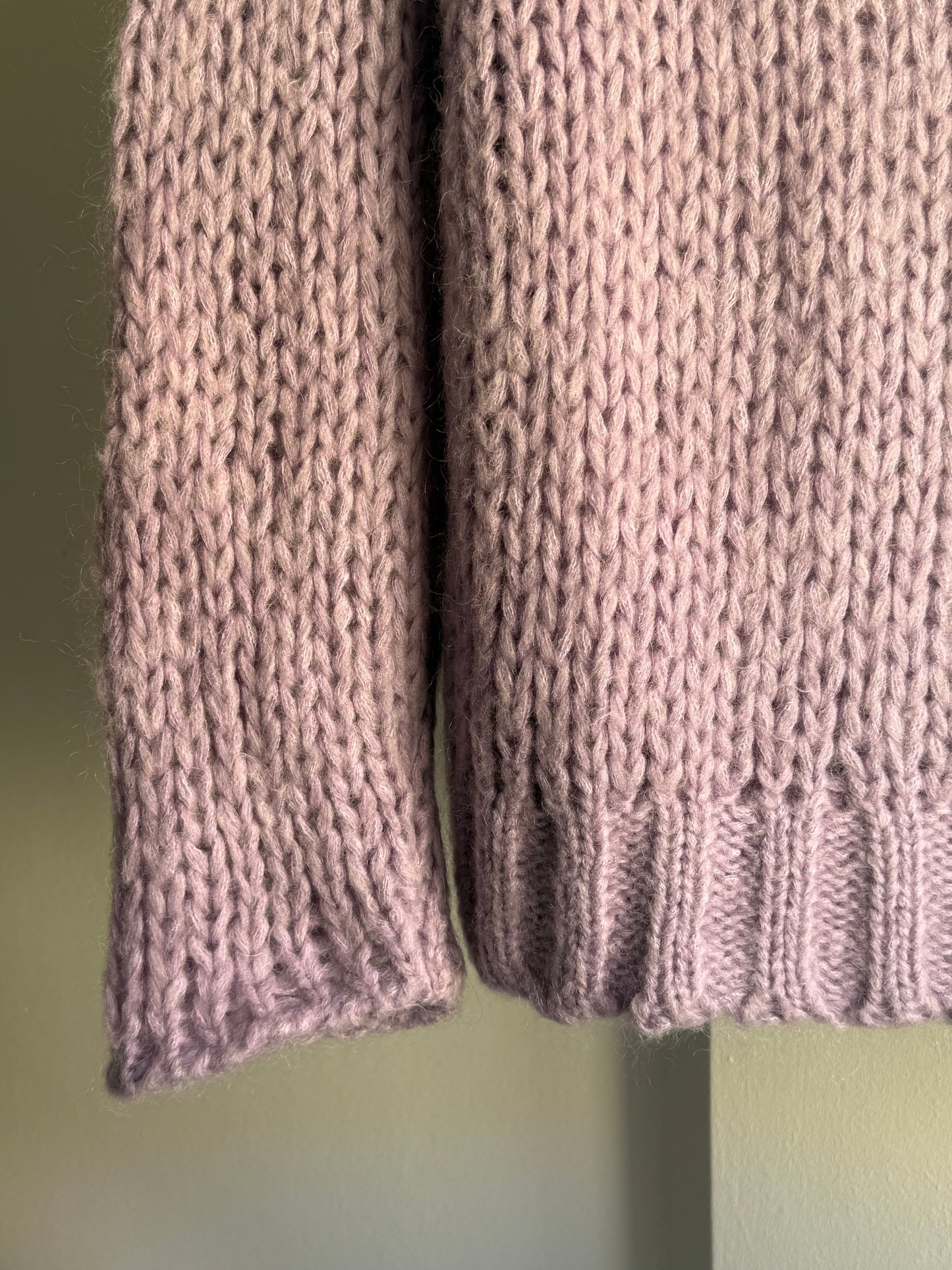 Dawn x Dare Chunky Lavender Mohair Blend Sweater