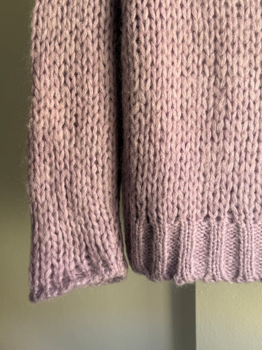 Dawn x Dare Chunky Lavender Mohair Blend Sweater