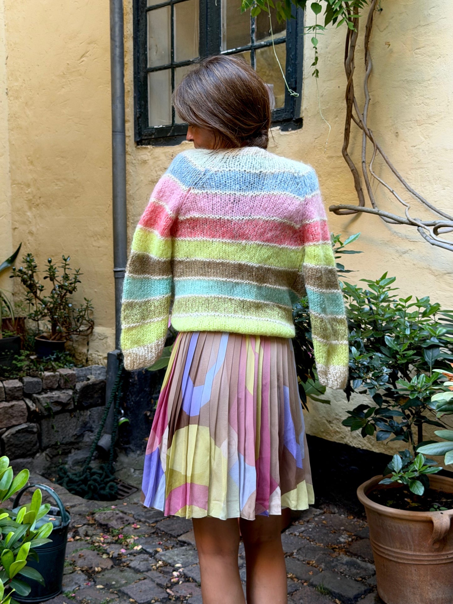 Vintage Multicolored Wool Blend Cardigan