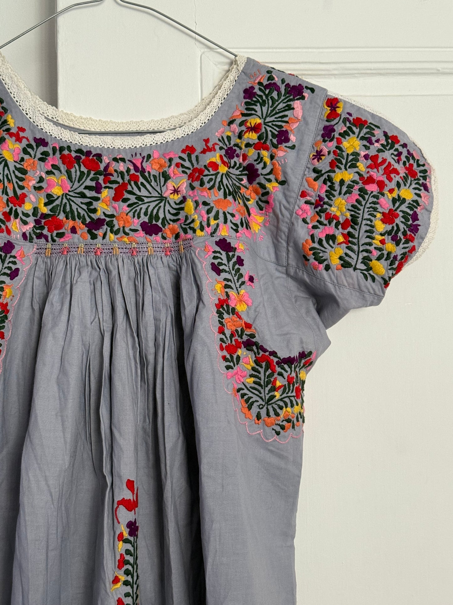 Vintage PAUL & JOE Embroidered Floral Dress