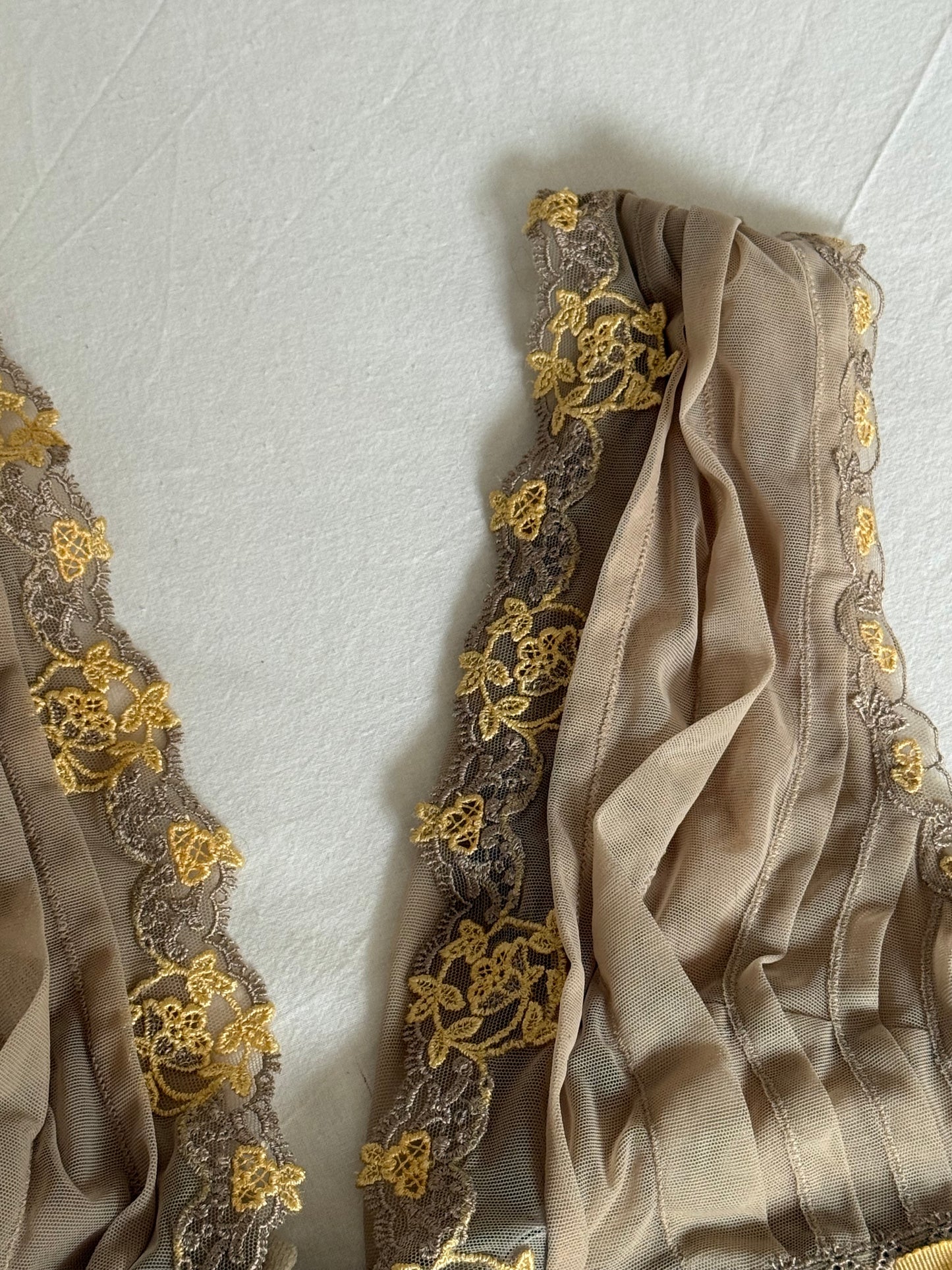 La Perla Lace Bra with Yellow Flowers