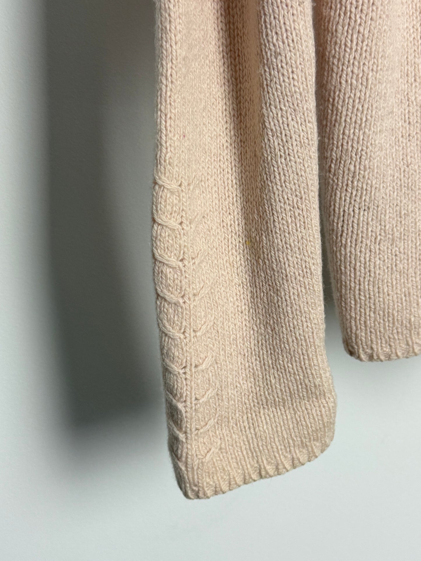 Vintage Donaldson Knit Cardigan With Collar and Button Front and Embroidered Mickey Detail