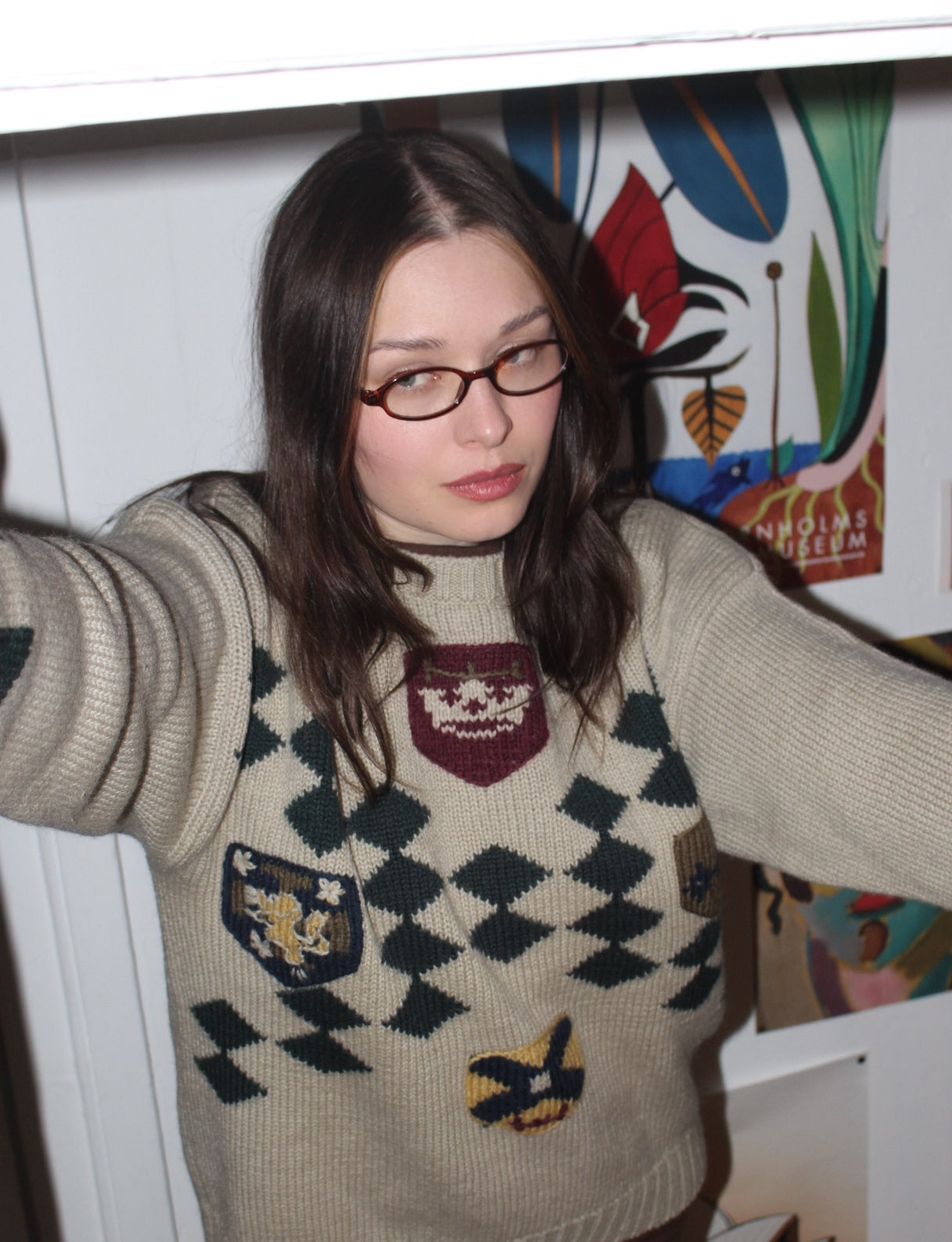 Vintage GANT Wool Crest Sweater Early 90s