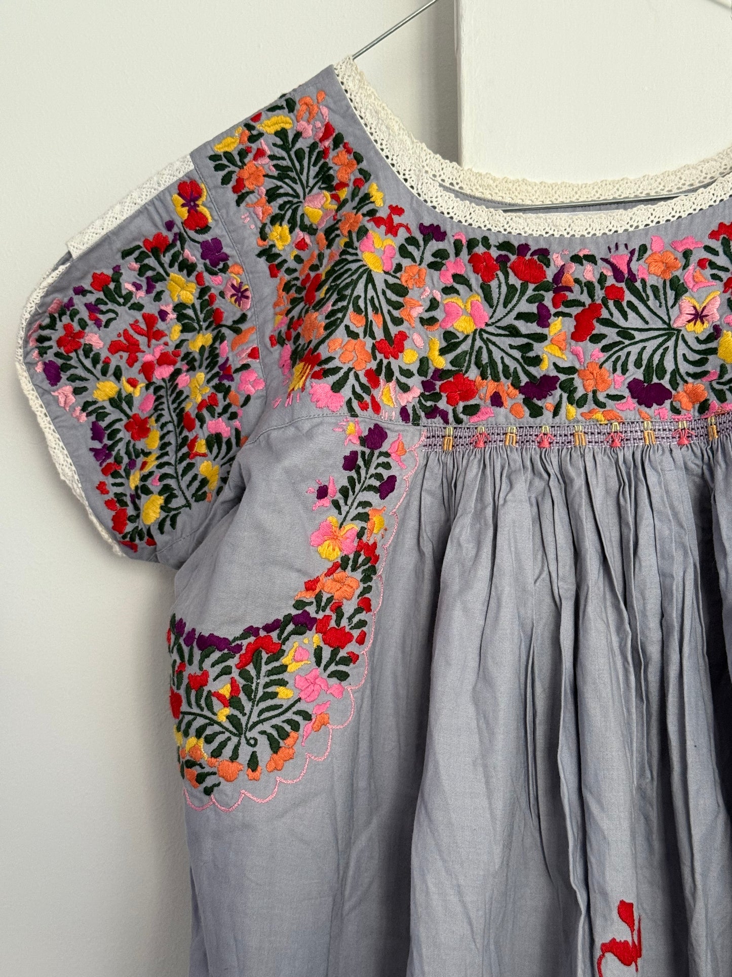 Vintage PAUL & JOE Embroidered Floral Dress