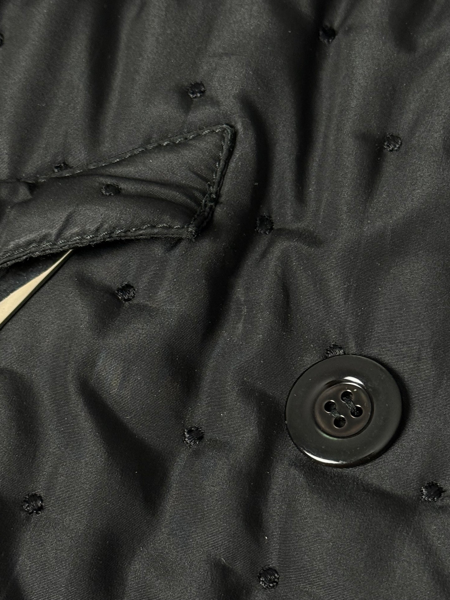 Rare Vintage Elisa Sori Quilted Coat with Soft Faux Shearling