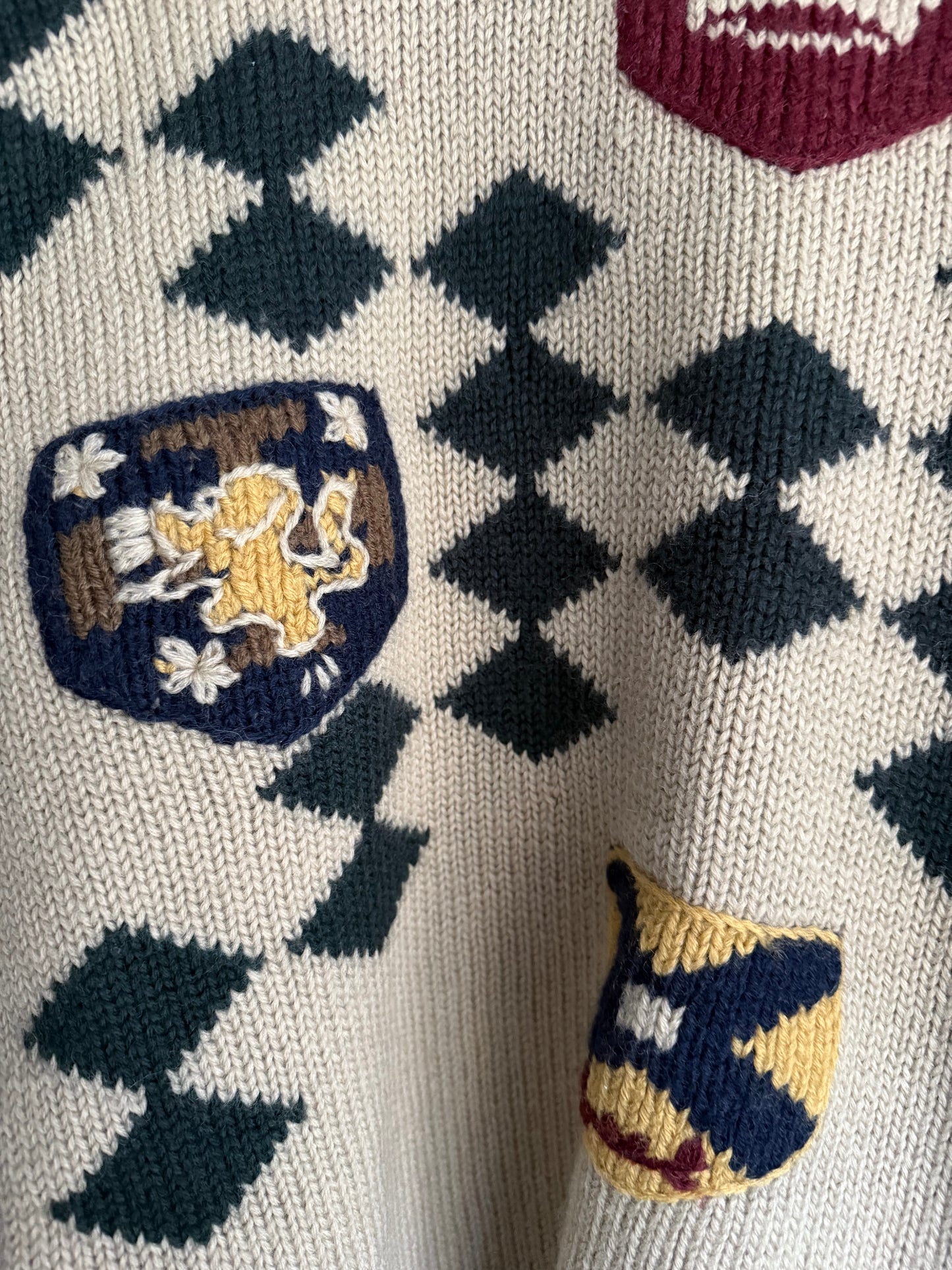 Vintage GANT Wool Crest Sweater Early 90s