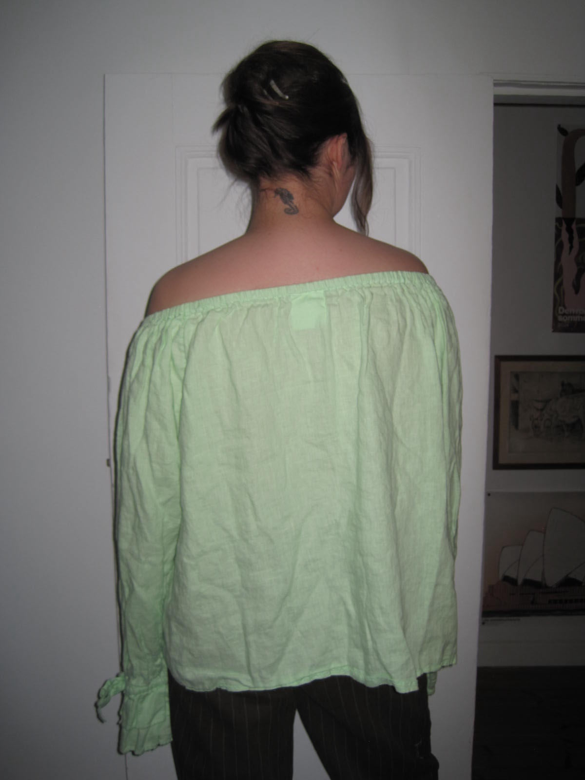 Sleeper Green Balloon Blouse