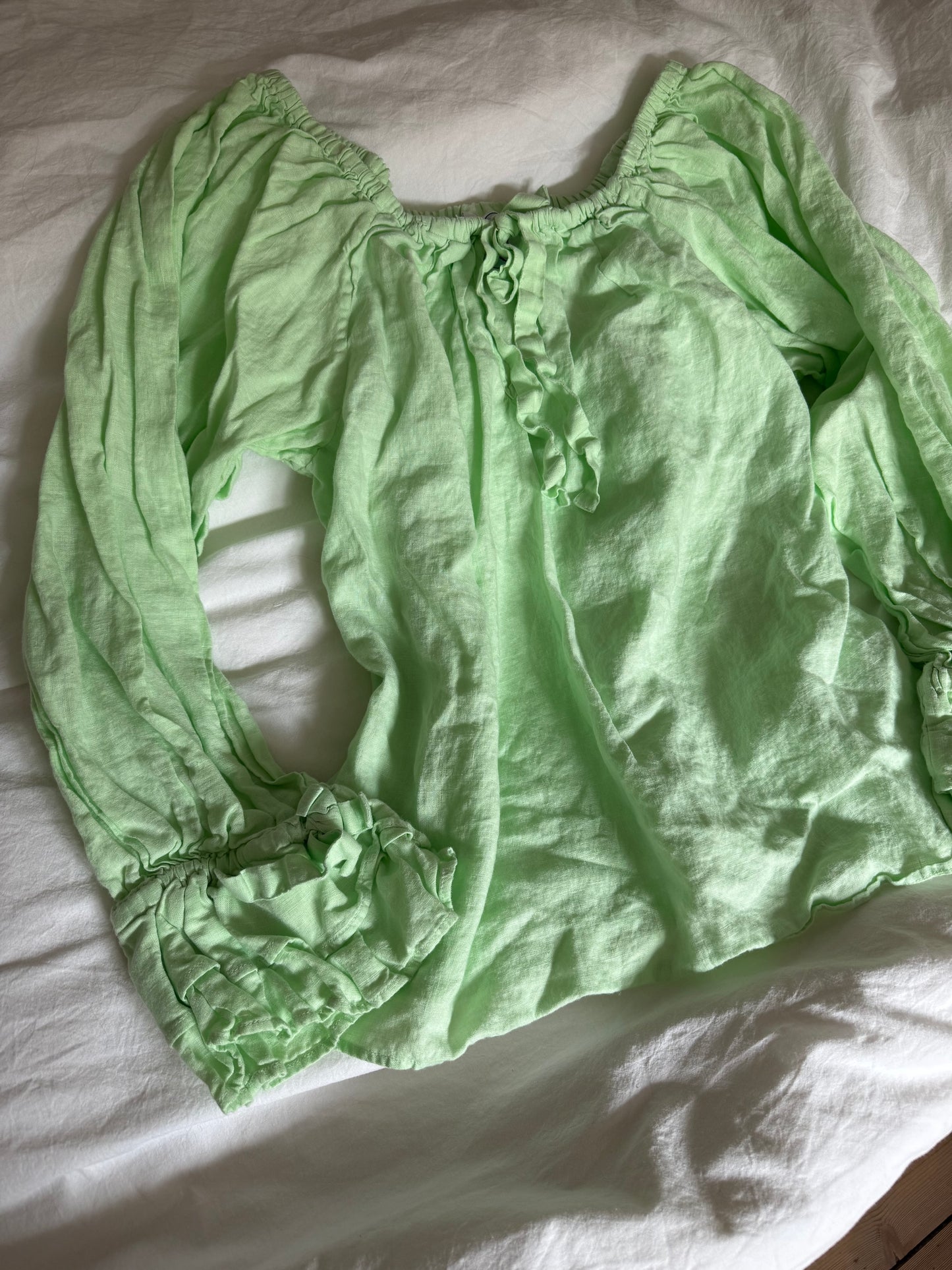 Sleeper Green Balloon Blouse