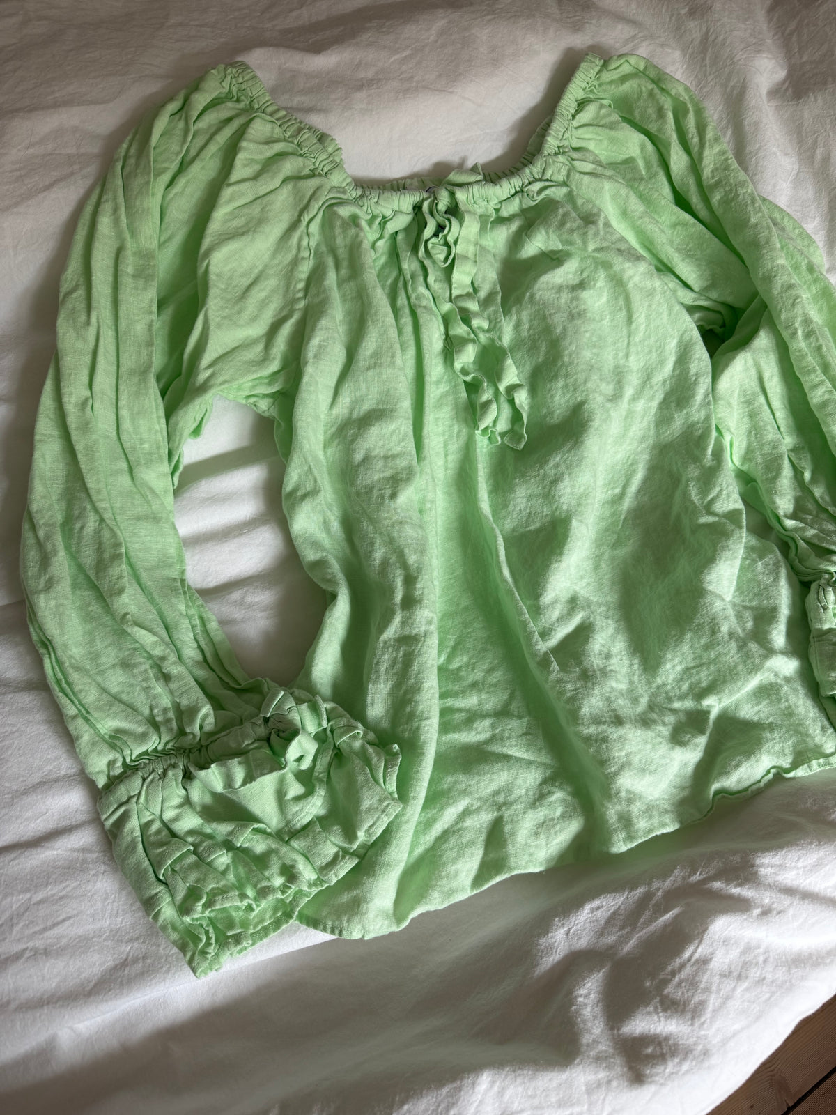 Sleeper Green Balloon Blouse