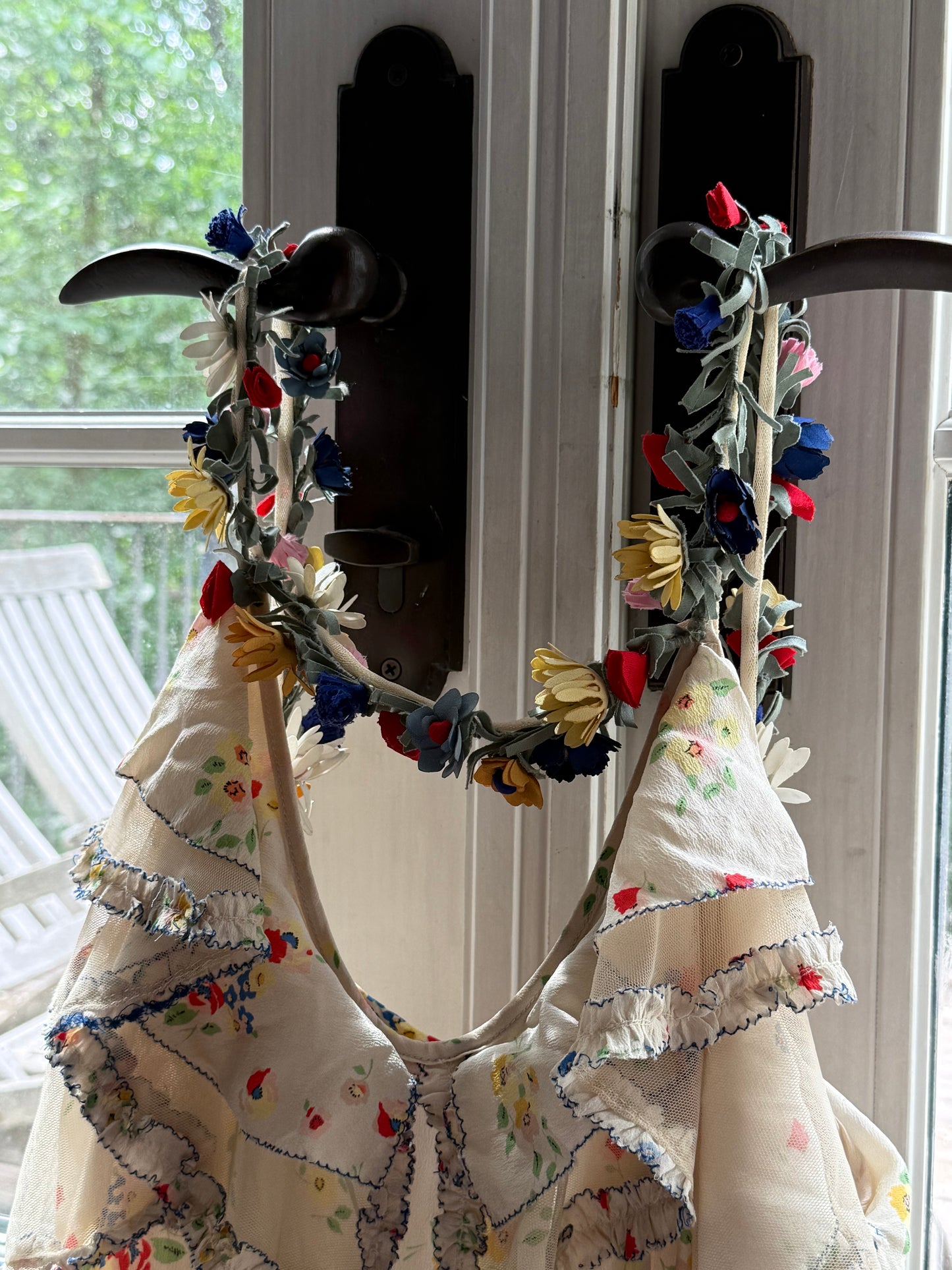 DÔEN 3D Floral Silk Maxi Dress