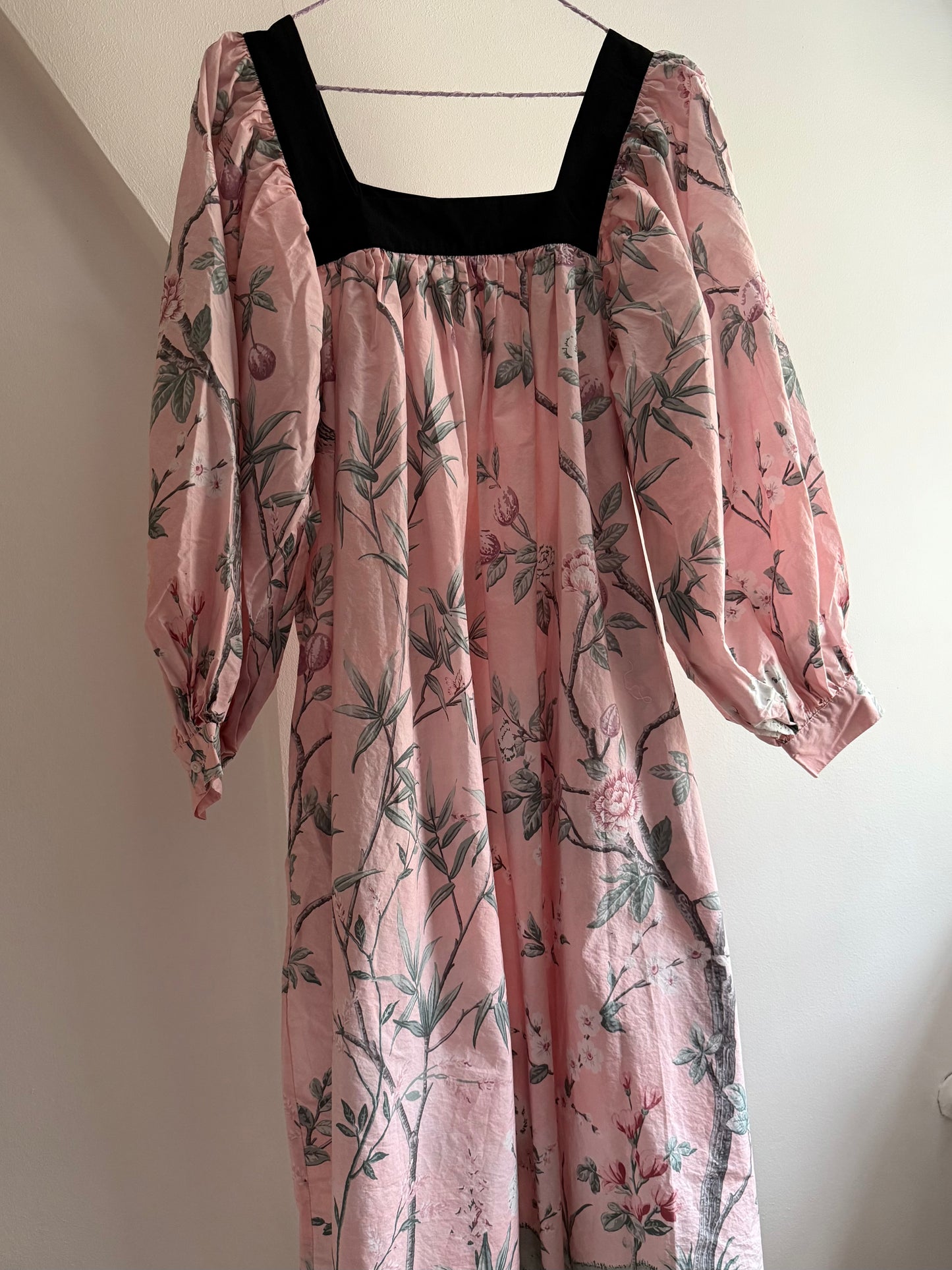 BATSHEVA X LAURA ASHLEY Midi Dress with Flower and Butterfly Pattern