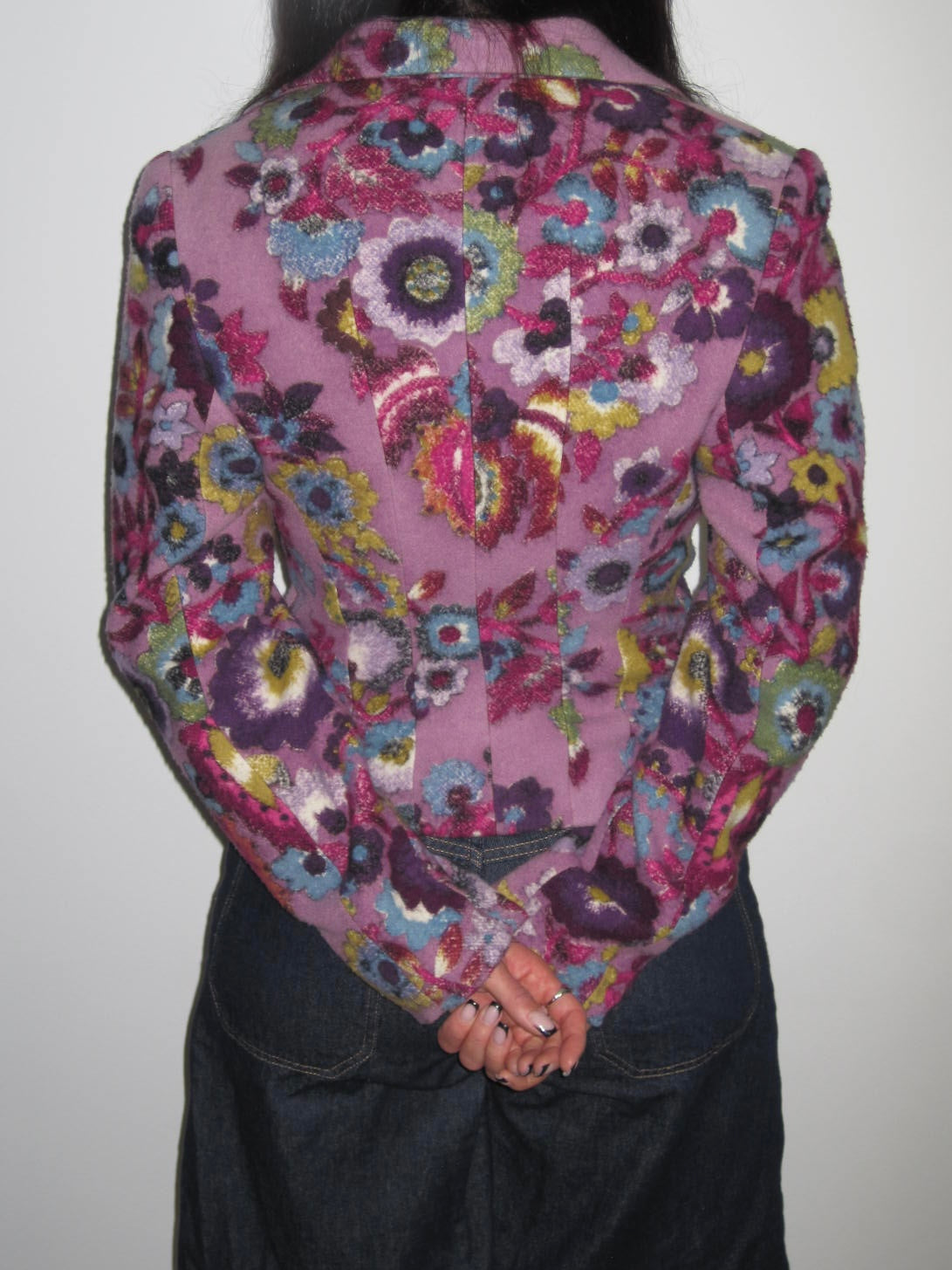 Vintage Rare Ungaro Paris Blazer with Flower Motif
