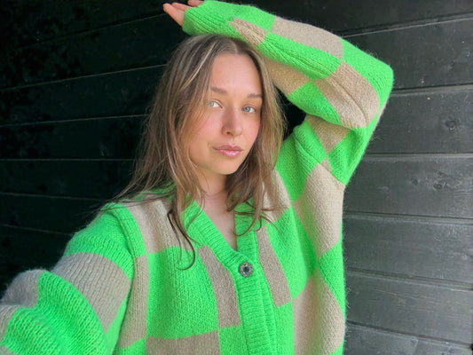 Stine Goya Checkered Cardigan