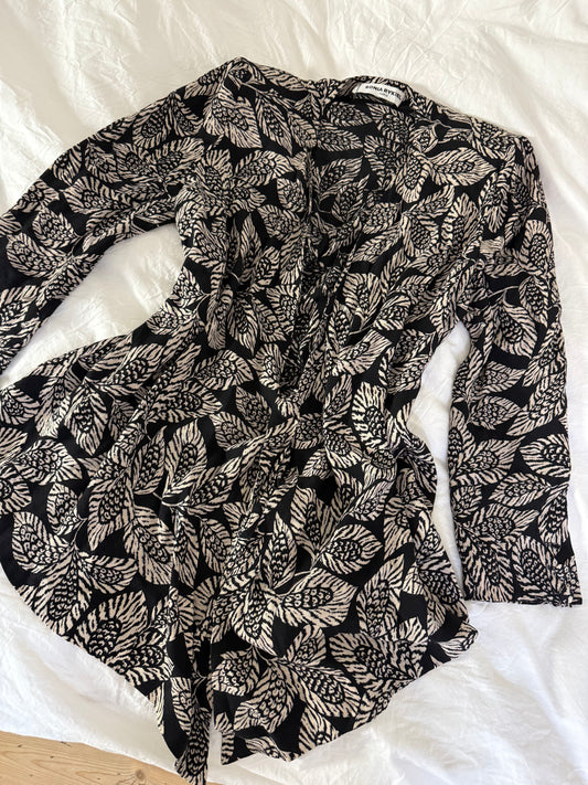 Rare Vintage Sonia Rykiel Set with Leaf Pattern