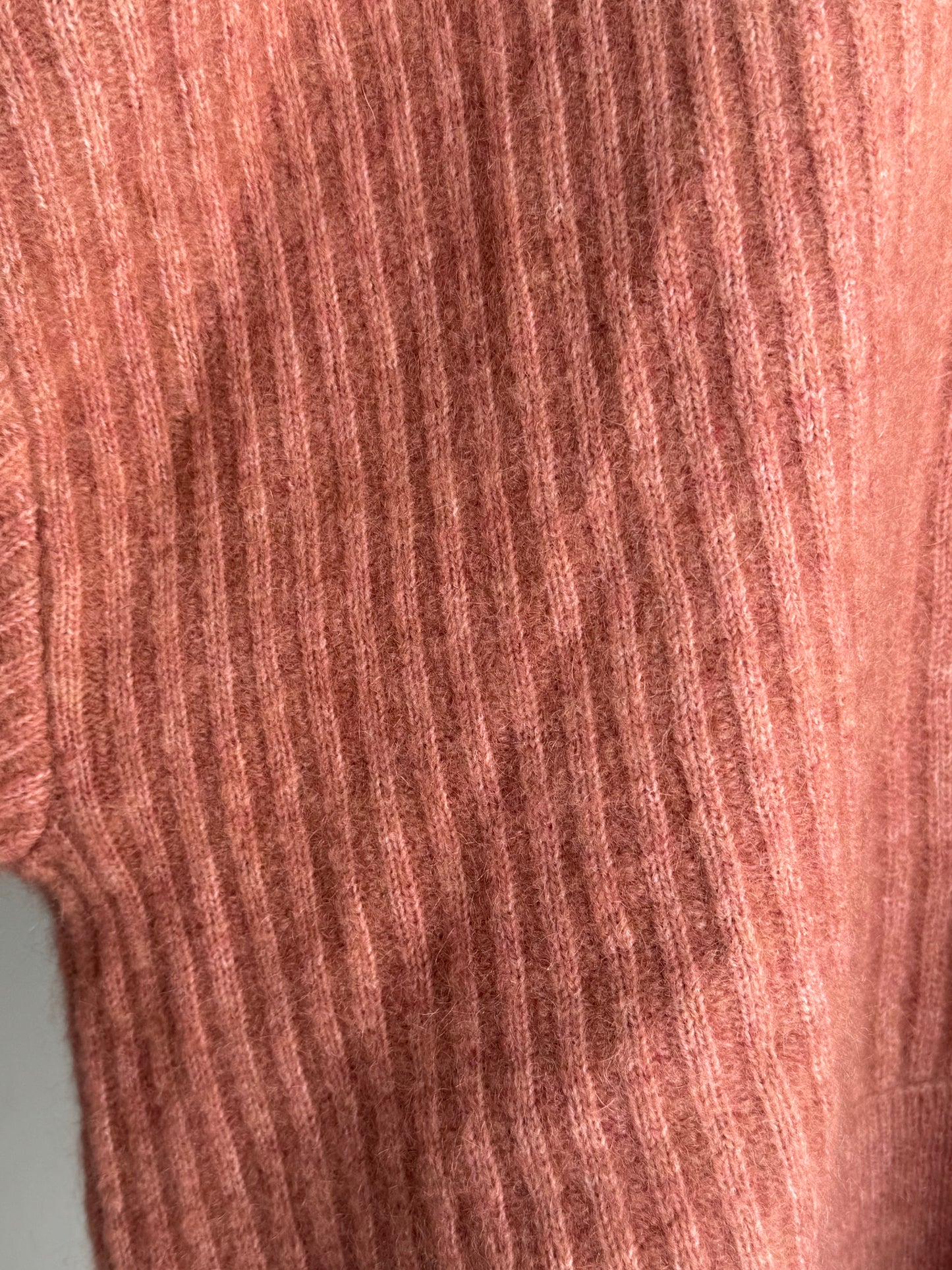 Anine Bing Pink Mohair Blend Cardigan