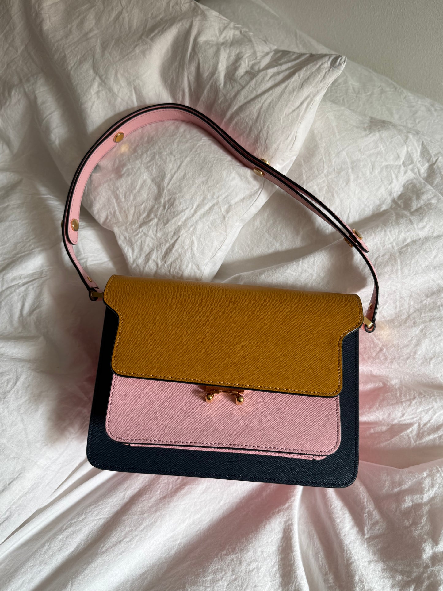 MARNI Saffiano Medium Trunk Bag