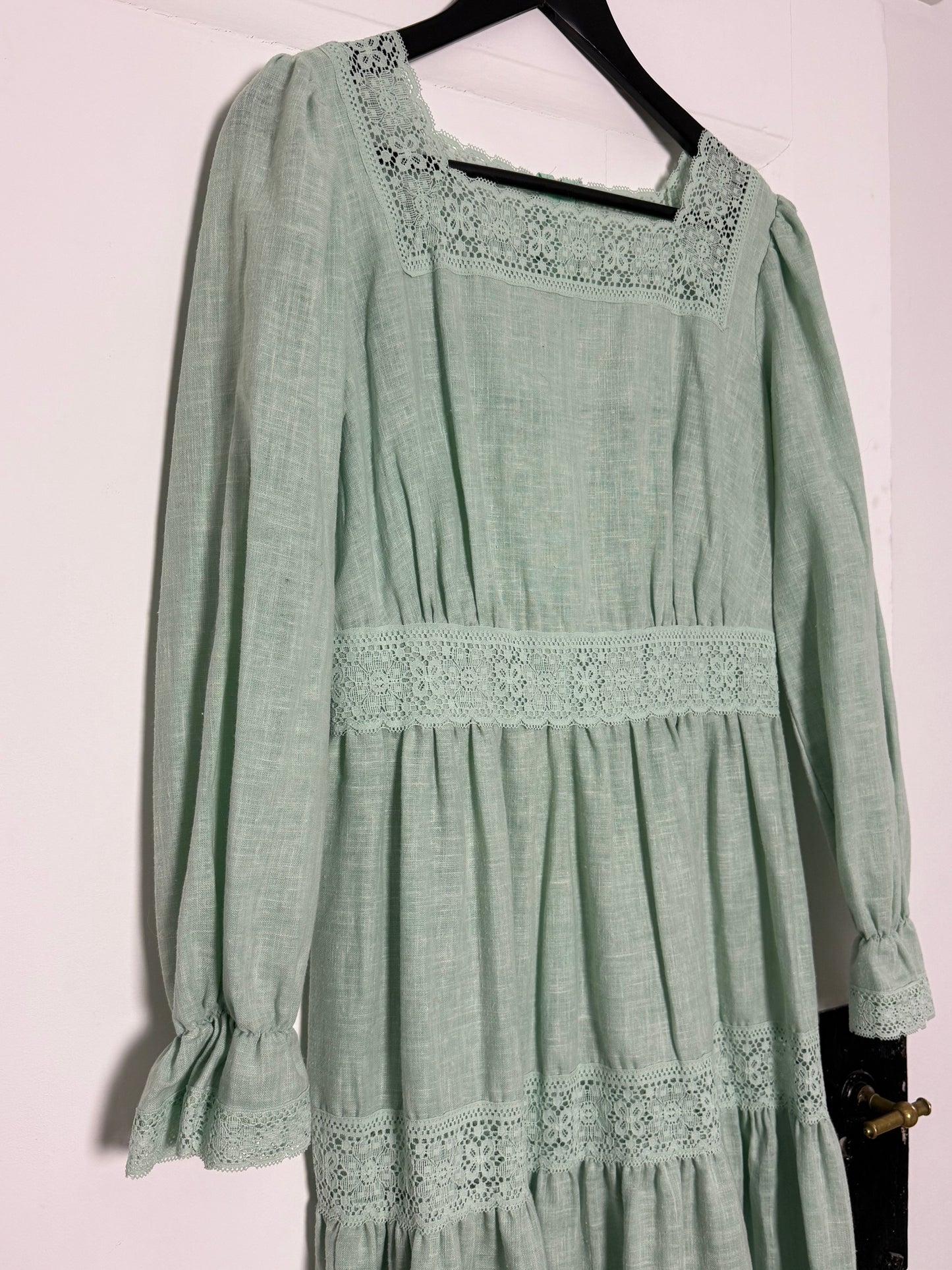 Vintage Mint Green Maxi Dress