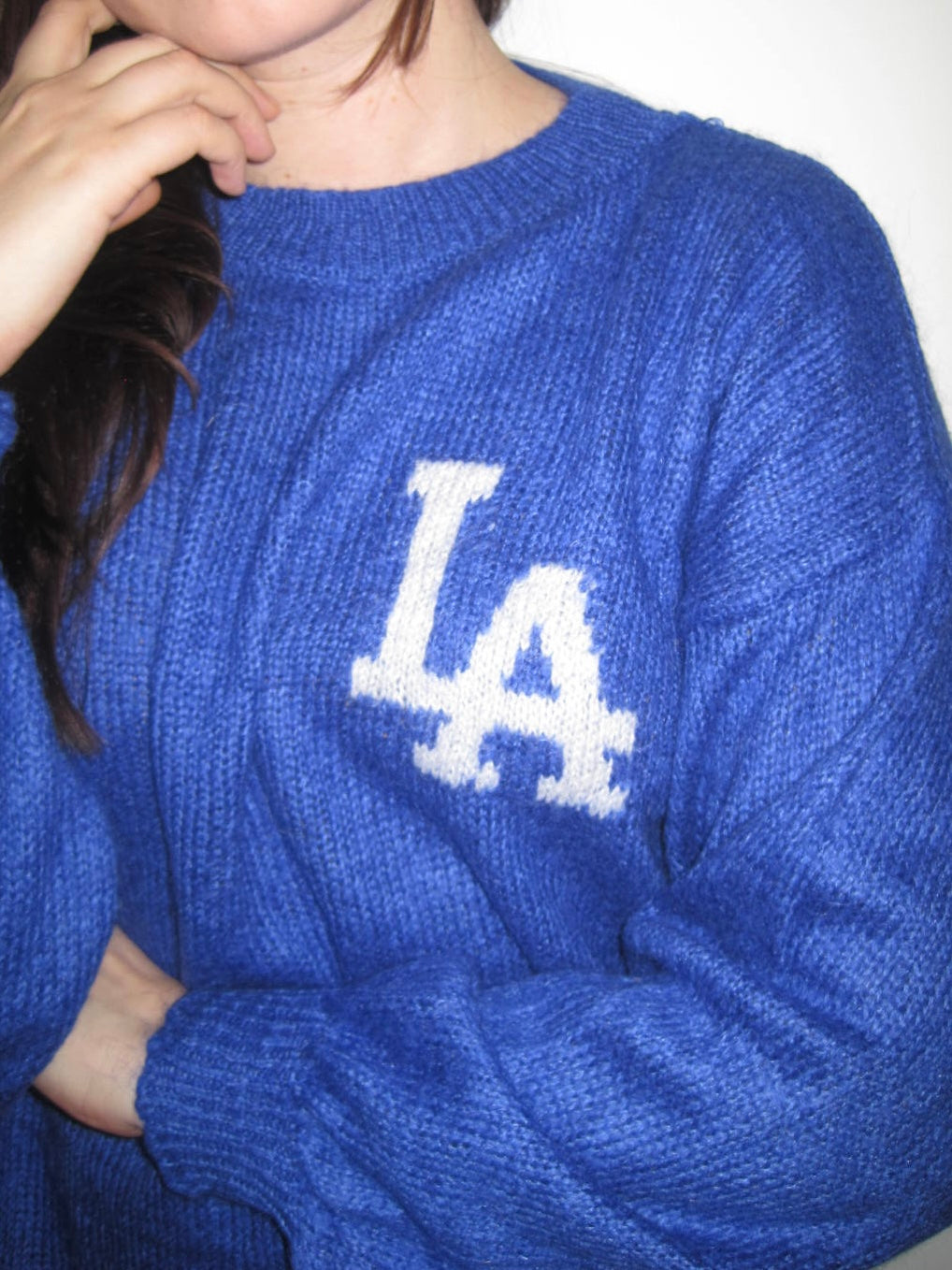 Vintage Blue LA Sweater Mohair Blend Sweater