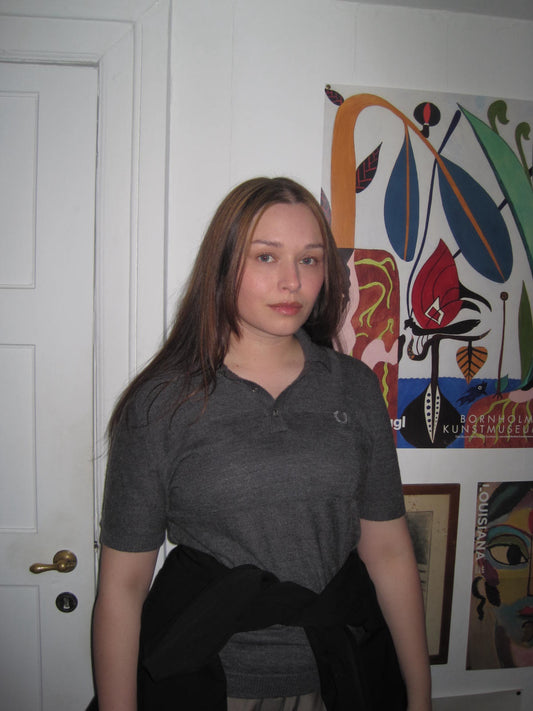 Fred Perry x Raf Simons Patchwork Merino Wool Polo Shirt