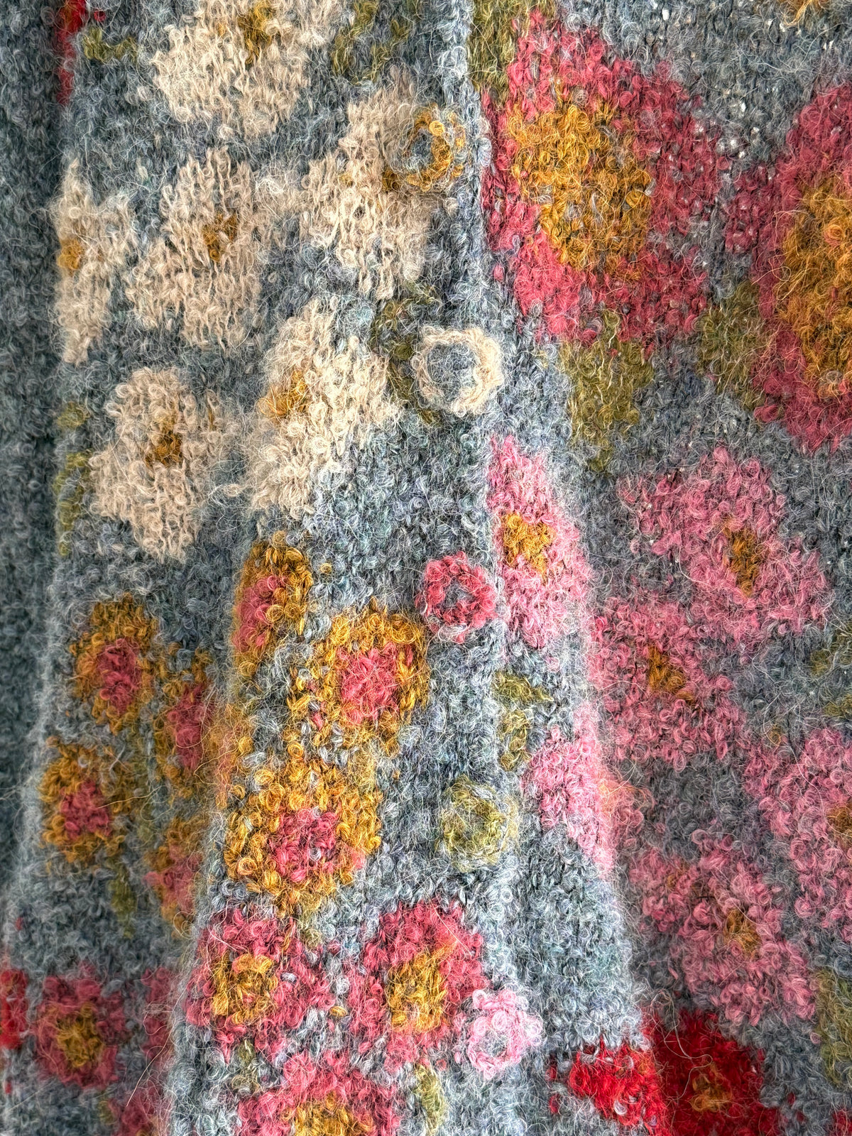 Manuela Bedford Floral Alpaca Bouclé Knit